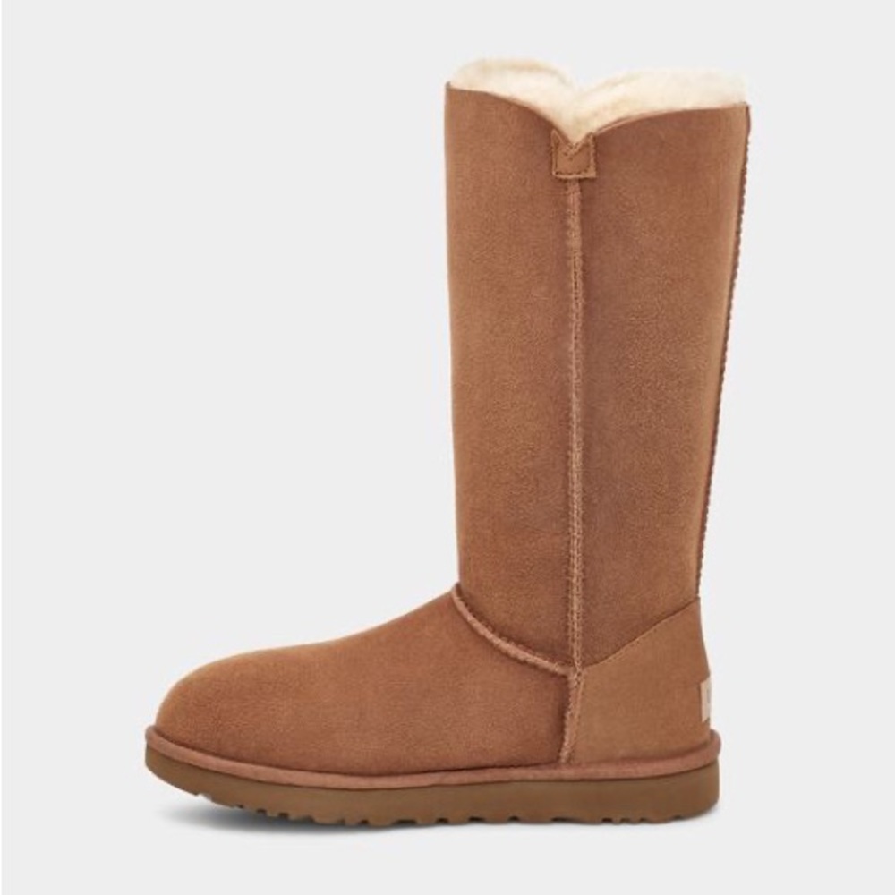 UGG® Bailey Suede Button Triplet II Water-Repellent Cold Weather Tall Boots - Picture 2 of 16